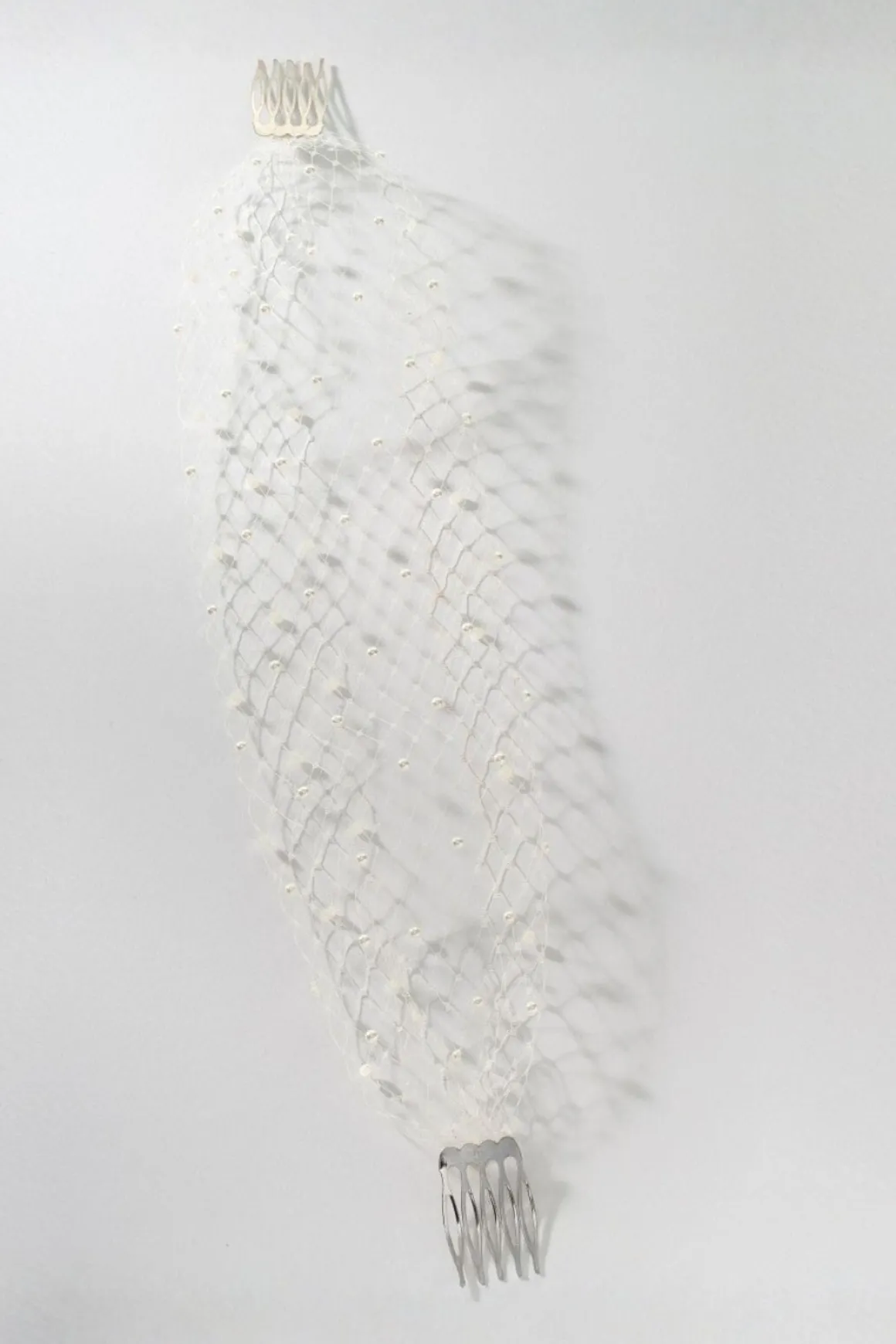 Birdcage Schleier mit Perlen