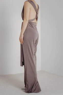 Brauner Einteiler – Jumpsuit Convertible Mushroom Twobirds