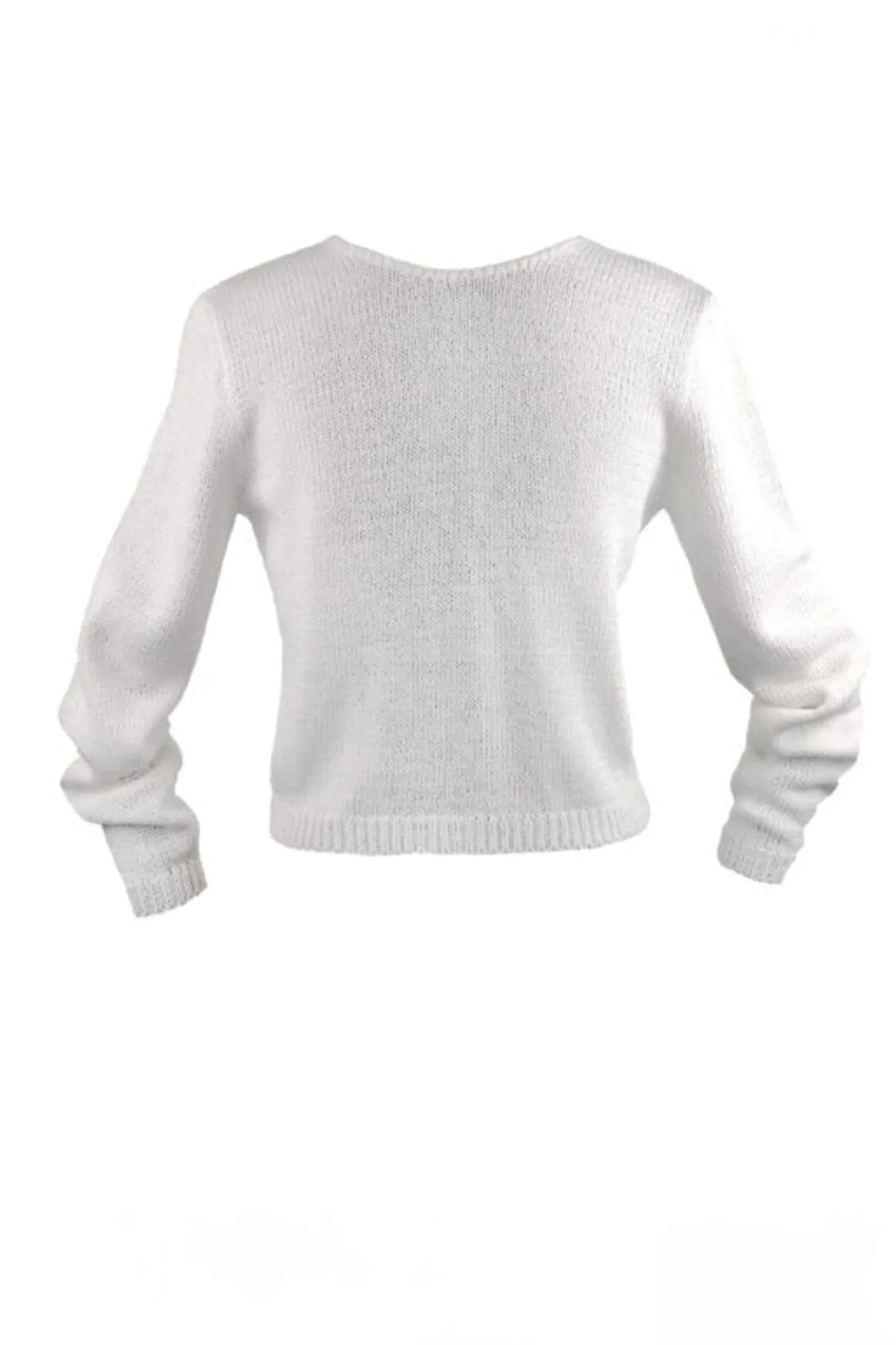 Braut Cardigan mit Perlenknöpfen