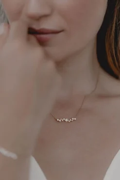 Braut Halskette mit Kristallen – Estelle