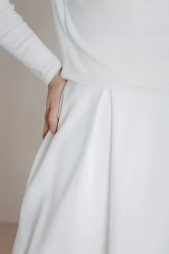 Braut Pullover aus Feinstrick mit V-Ausschnitt