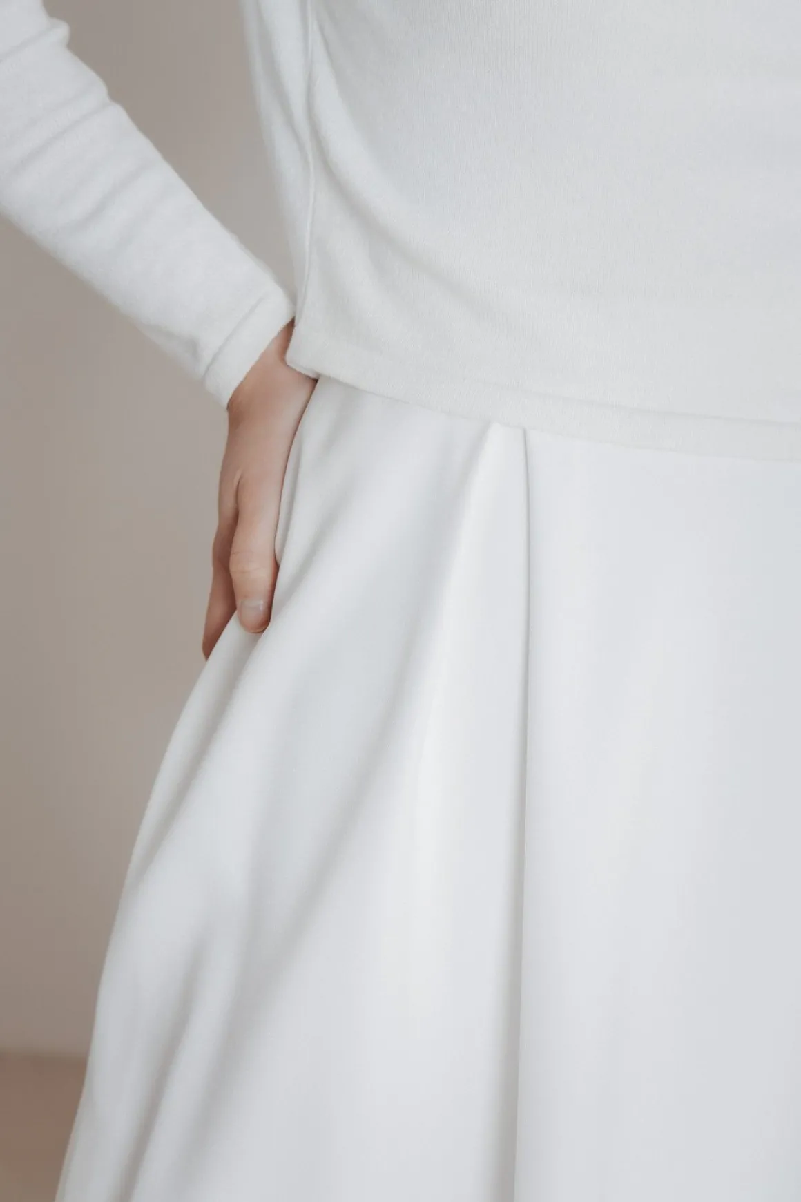 Braut Pullover aus Feinstrick mit V-Ausschnitt