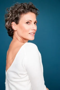 Braut Pullover aus Feinstrick mit V-Ausschnitt