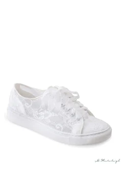 Braut Sneakers mit Blumenspitze – Nadine | G.Westerleigh