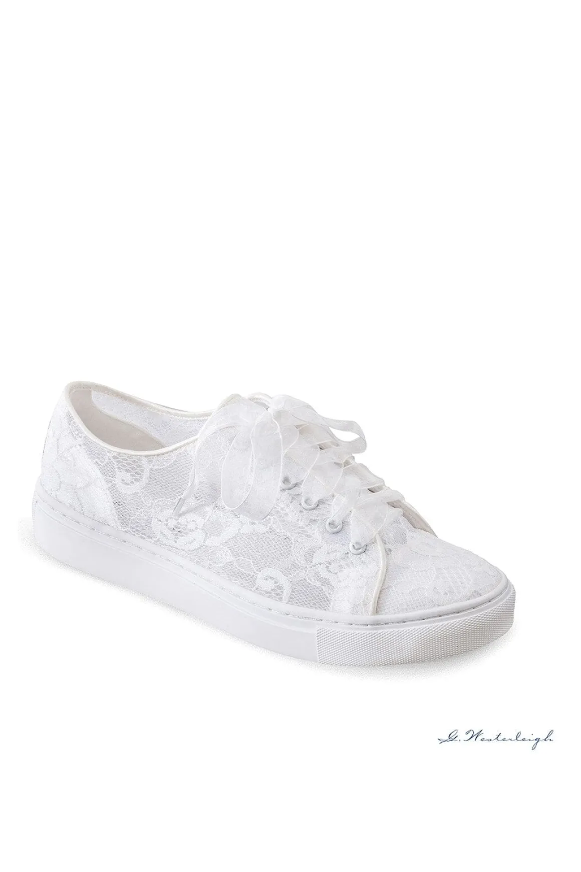 Braut Sneakers mit Blumenspitze – Nadine | G.Westerleigh