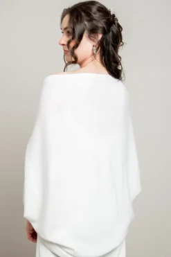 Braut Strickjacke aus Kaschmir mit weiten Ärmeln