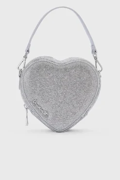 Braut Tasche in Herzform – Midi Heart Bag Crystal Silver | Weat