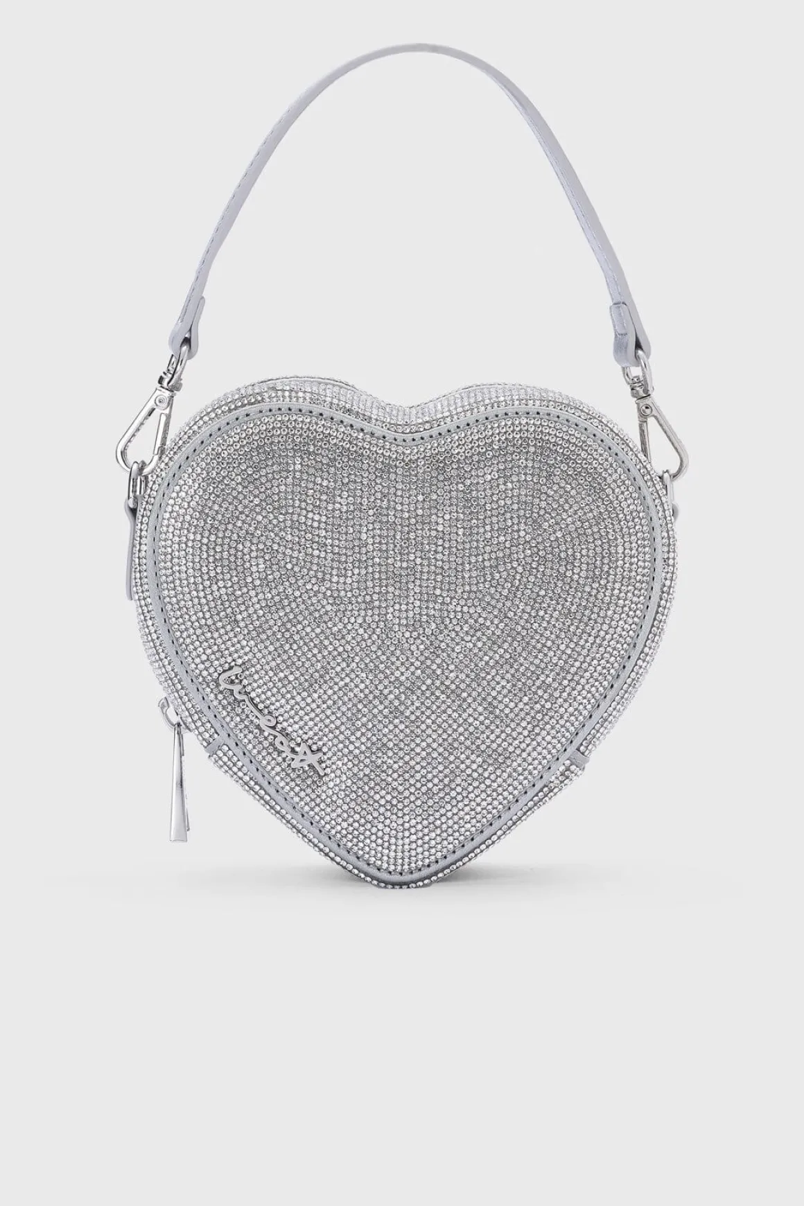 Braut Tasche in Herzform – Midi Heart Bag Crystal Silver | Weat
