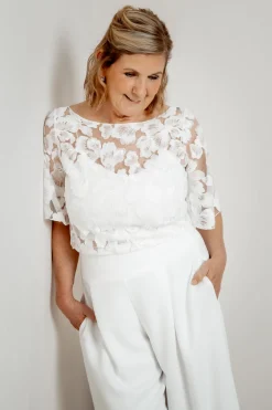 Braut Top mit kurzen Glockenärmeln – Philina noni