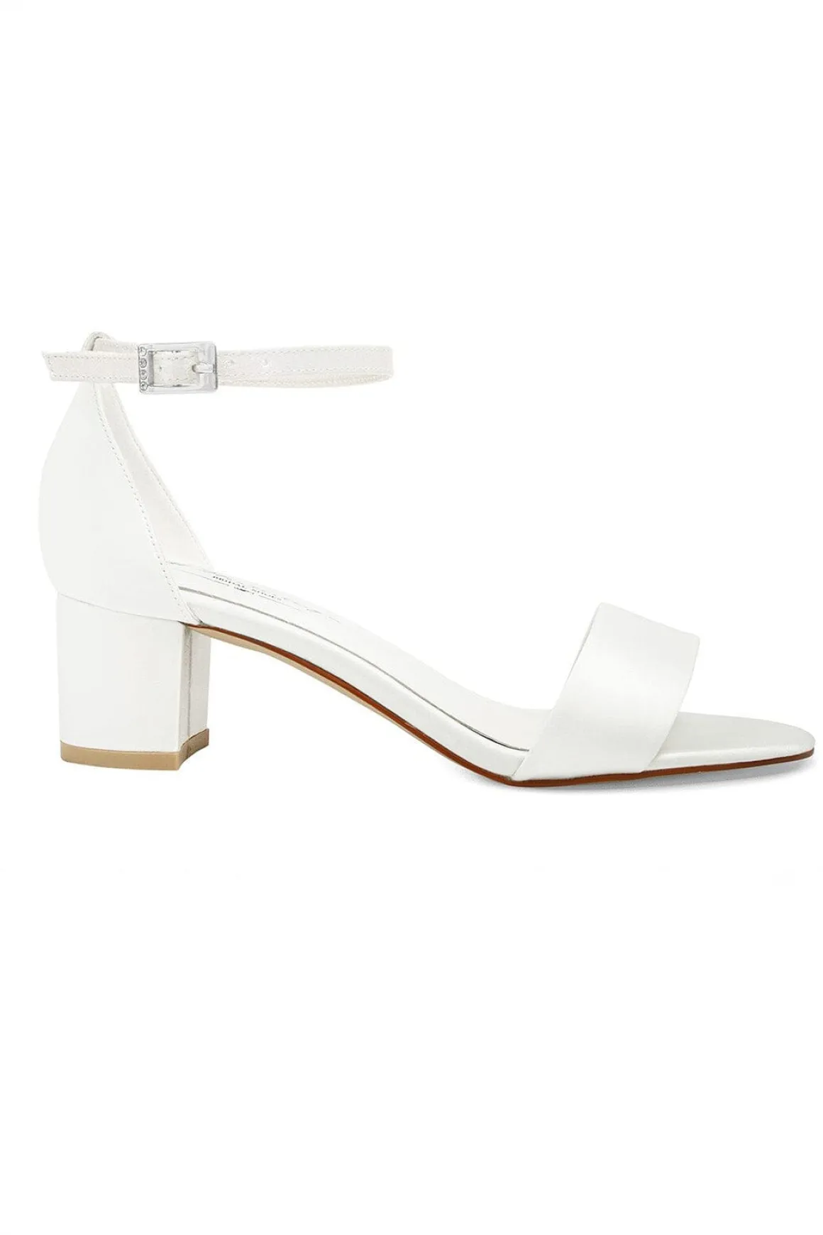 Brautsandalen mit Perlen – Beatrice Ivory Satin | G.Westerleigh