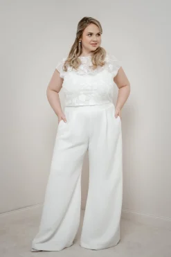 Chiffon-Braut Top – Eniz noni Curvy