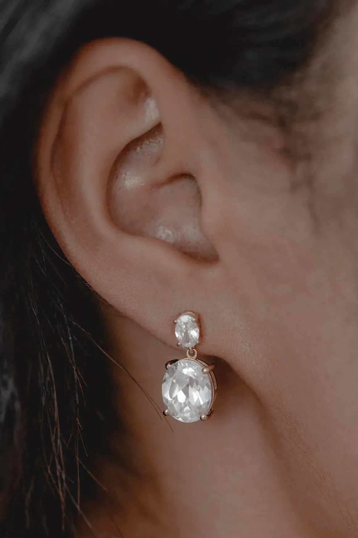 Cubic Zirkonia-Ohrstecker – Evelyn