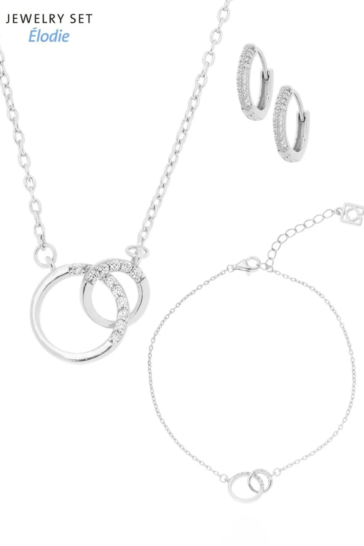 Dreiteiliges Braut Schmuck-Set