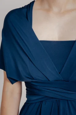 Dunkelblaues Unterziehtop – Long Jersey Bandeau Sapphire Twobirds