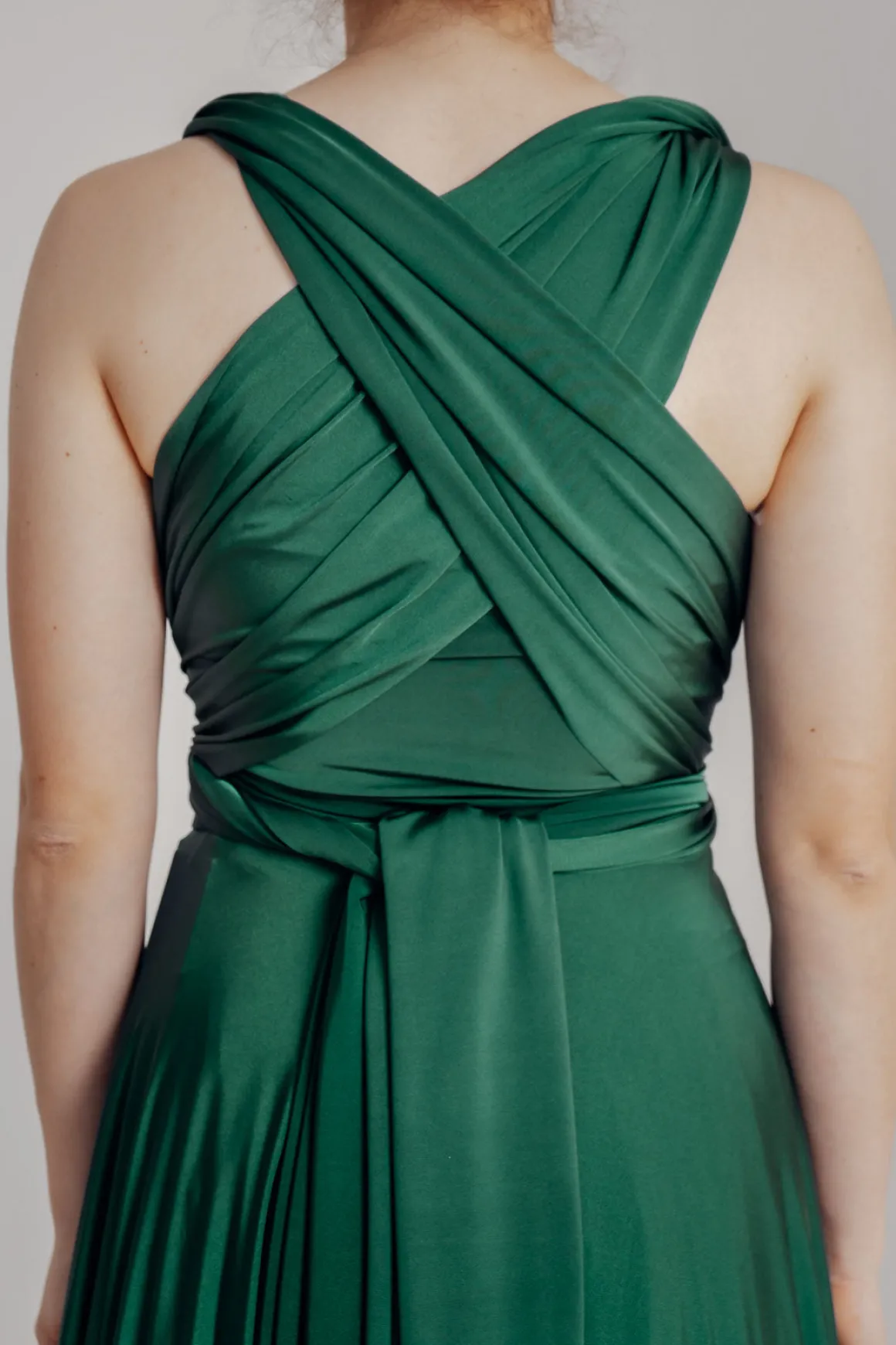 Dunkelgrünes Unterziehtop – Long Jersey Bandeau Forest Green Twobirds