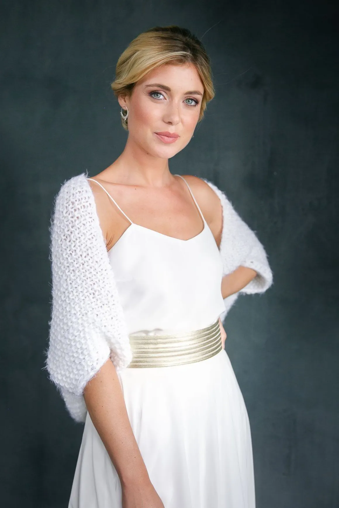 Elastischer Brautgürtel in Gold – Mailenn noni