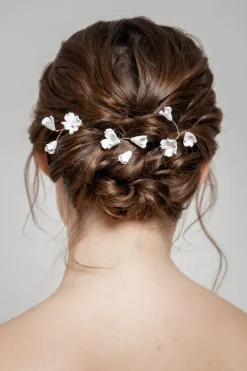3-er Set Haarpins mit künstlichen Blüten