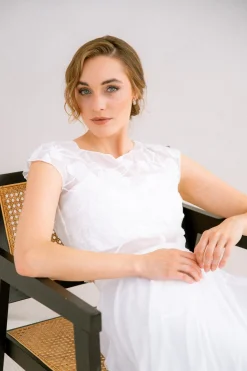 Gemustertes Braut Top aus Chiffon – Eniz noni