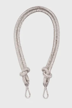 Handtaschen-Riemen – Knot Strap Crystal Silver | Weat