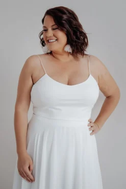 Kurzes Plus Size Braut Top – Corie crop noni Curvy