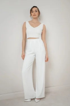 Kurzes Spitzen-Braut Top – Timea noni