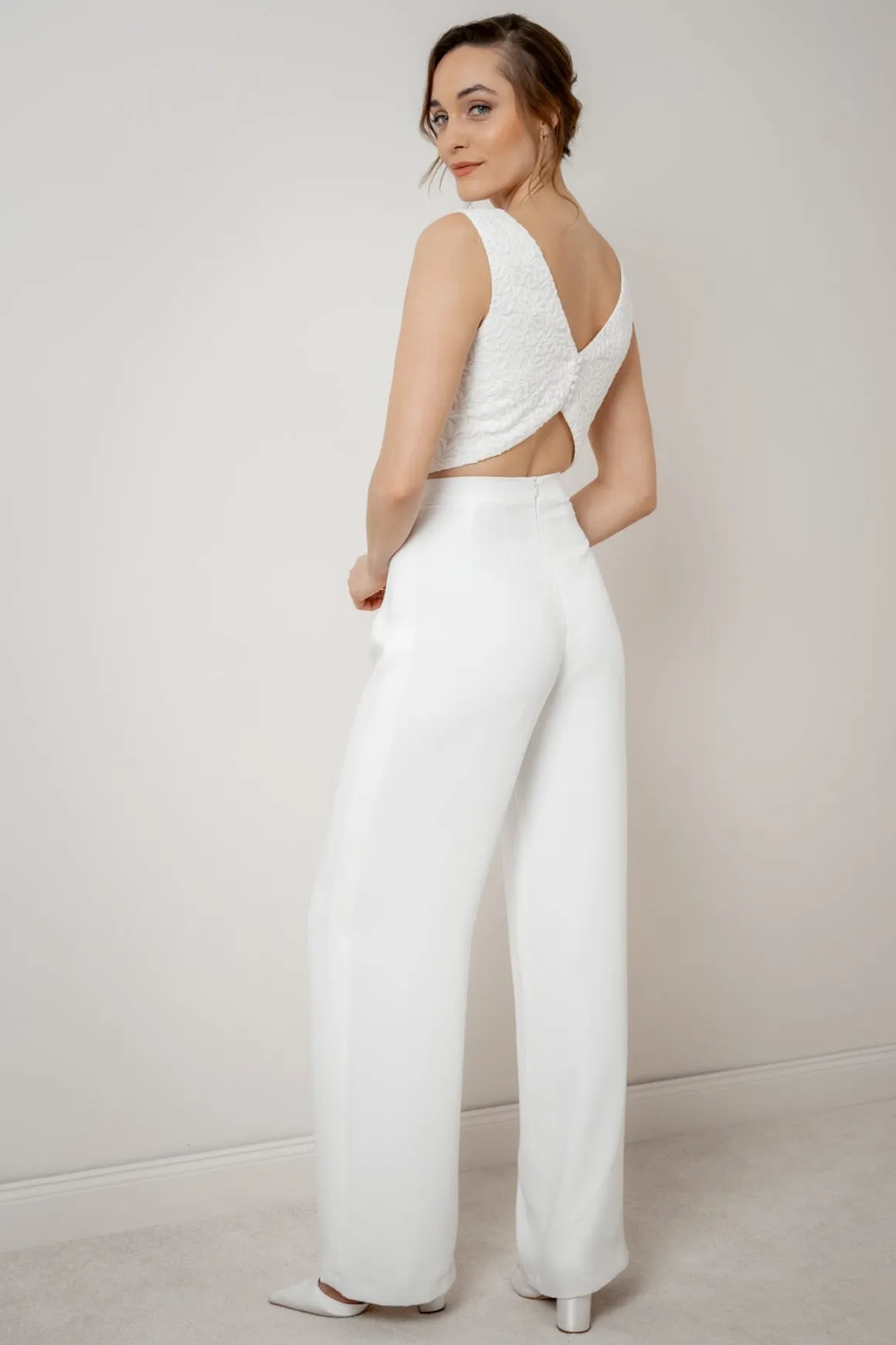 Kurzes Spitzen-Braut Top – Timea noni