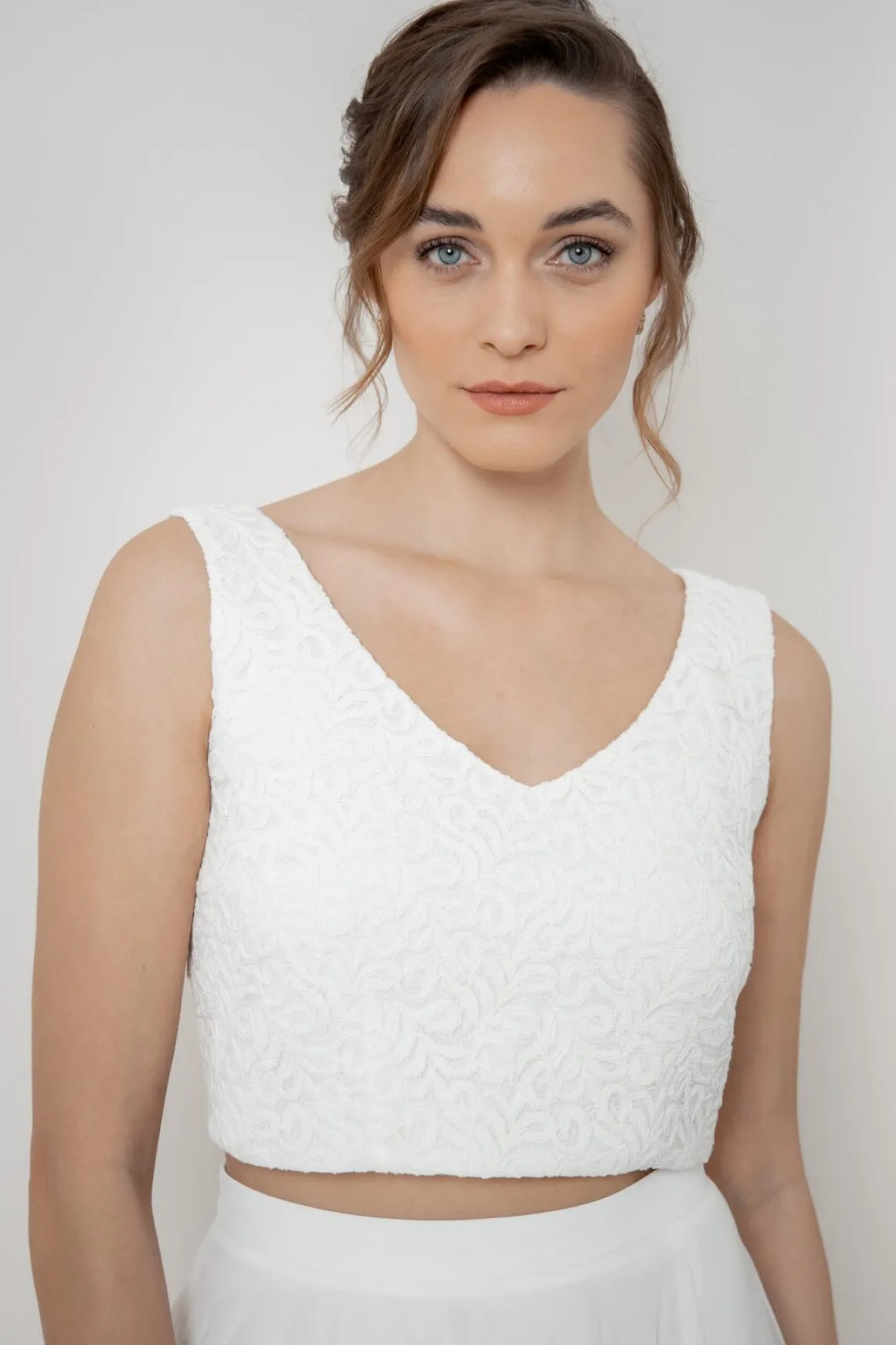 Kurzes Spitzen-Braut Top – Timea noni