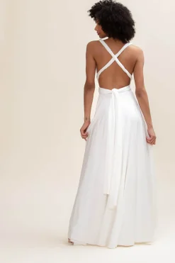 Langes Ballkleid zum Binden – Ballgown Ivory Twobirds