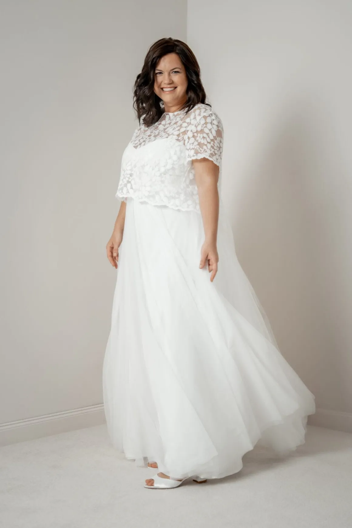 Maxi-Braut Rock aus Softtüll – Christy noni Curvy