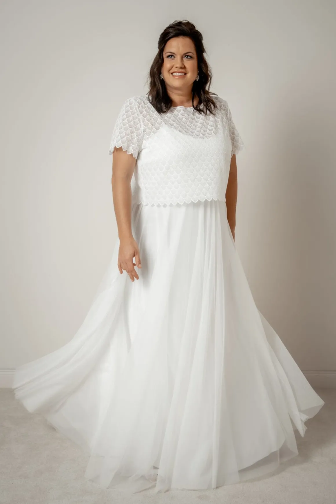 Maxi-Braut Rock aus Softtüll – Christy noni Curvy