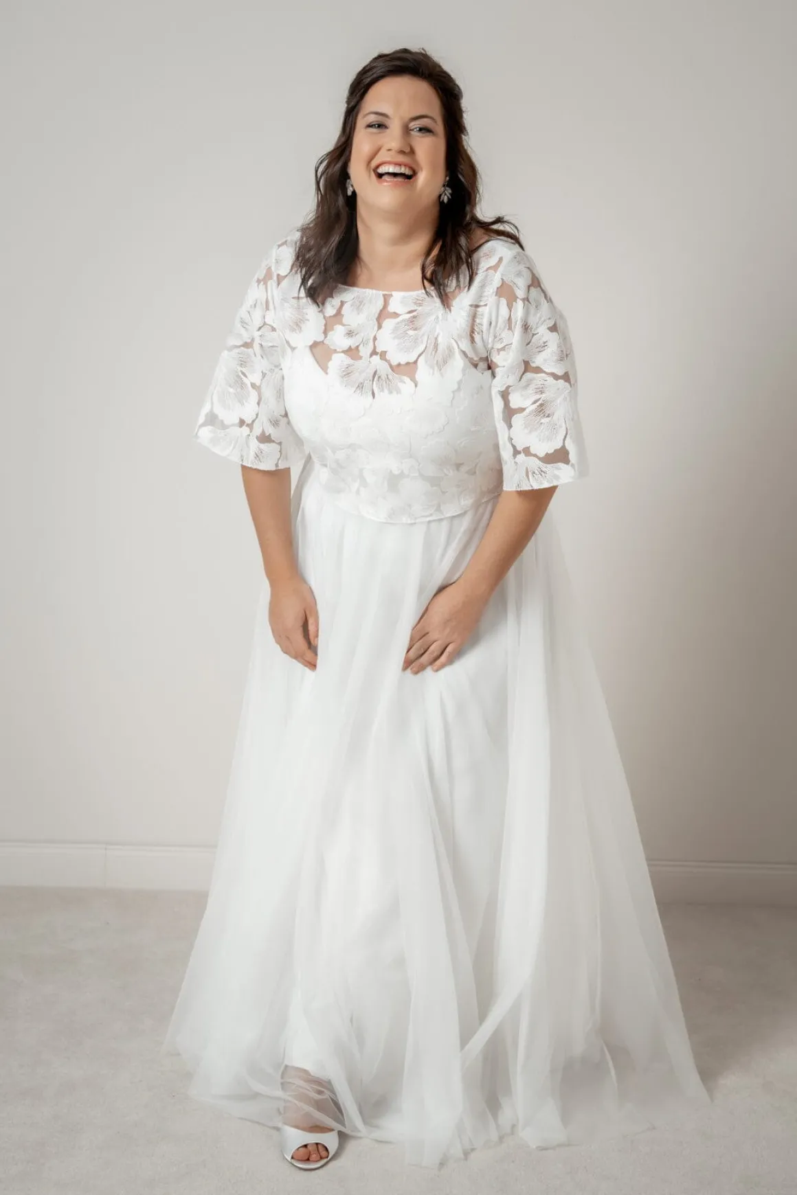 Maxi-Braut Rock aus Softtüll – Christy noni Curvy