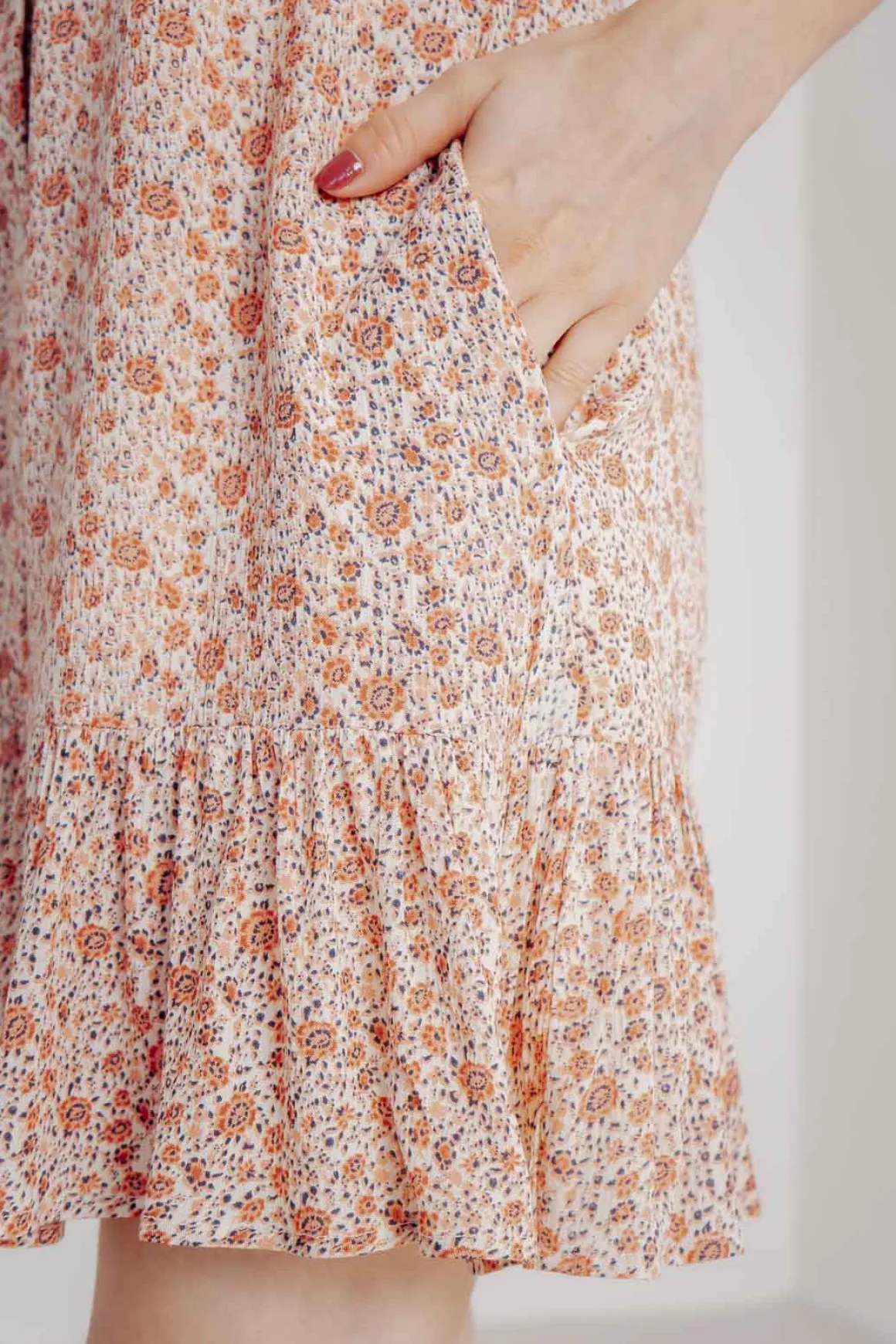 Mini-Kleid mit Blumenprint