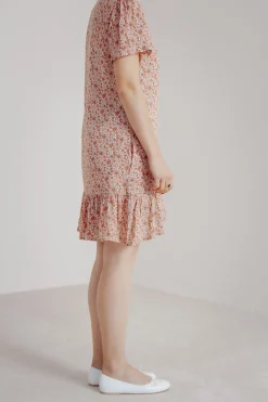 Mini-Kleid mit Blumenprint