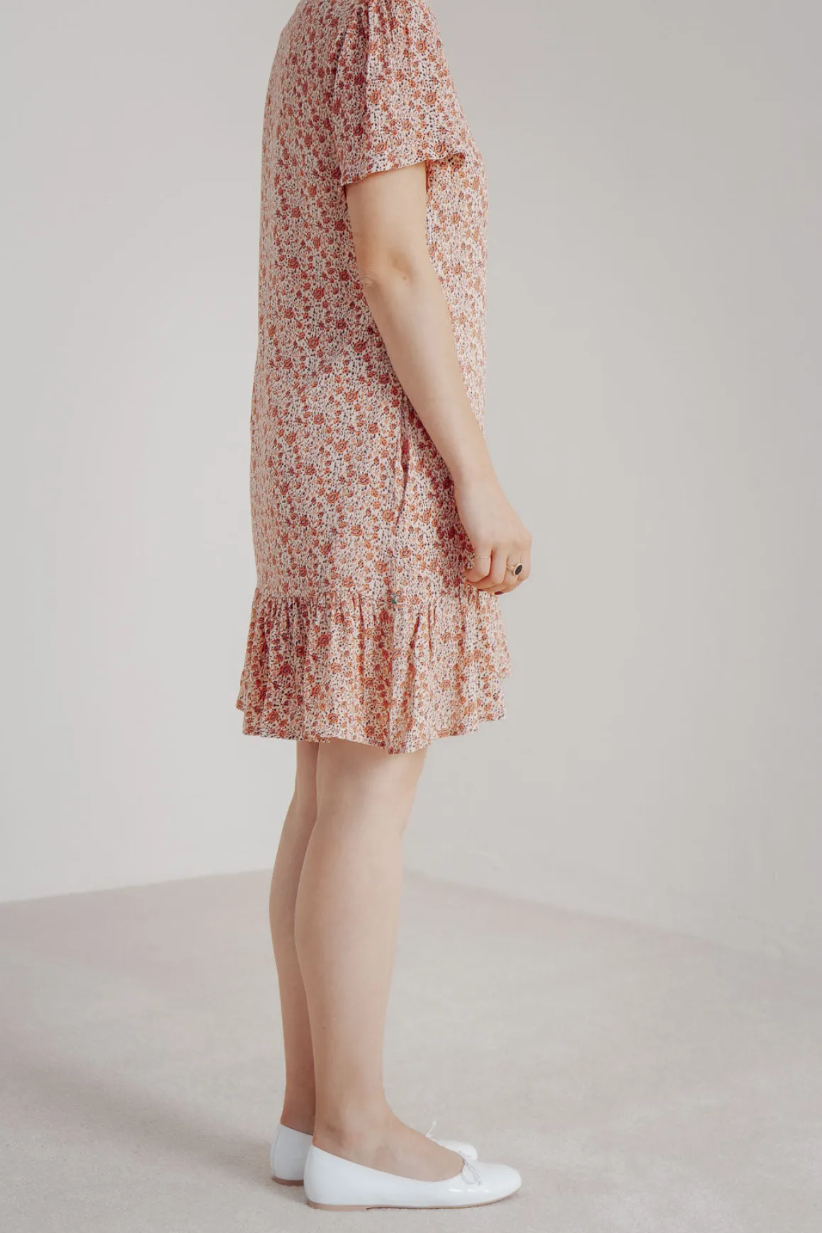 Mini-Kleid mit Blumenprint