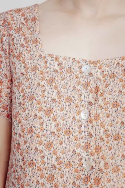 Mini-Kleid mit Blumenprint