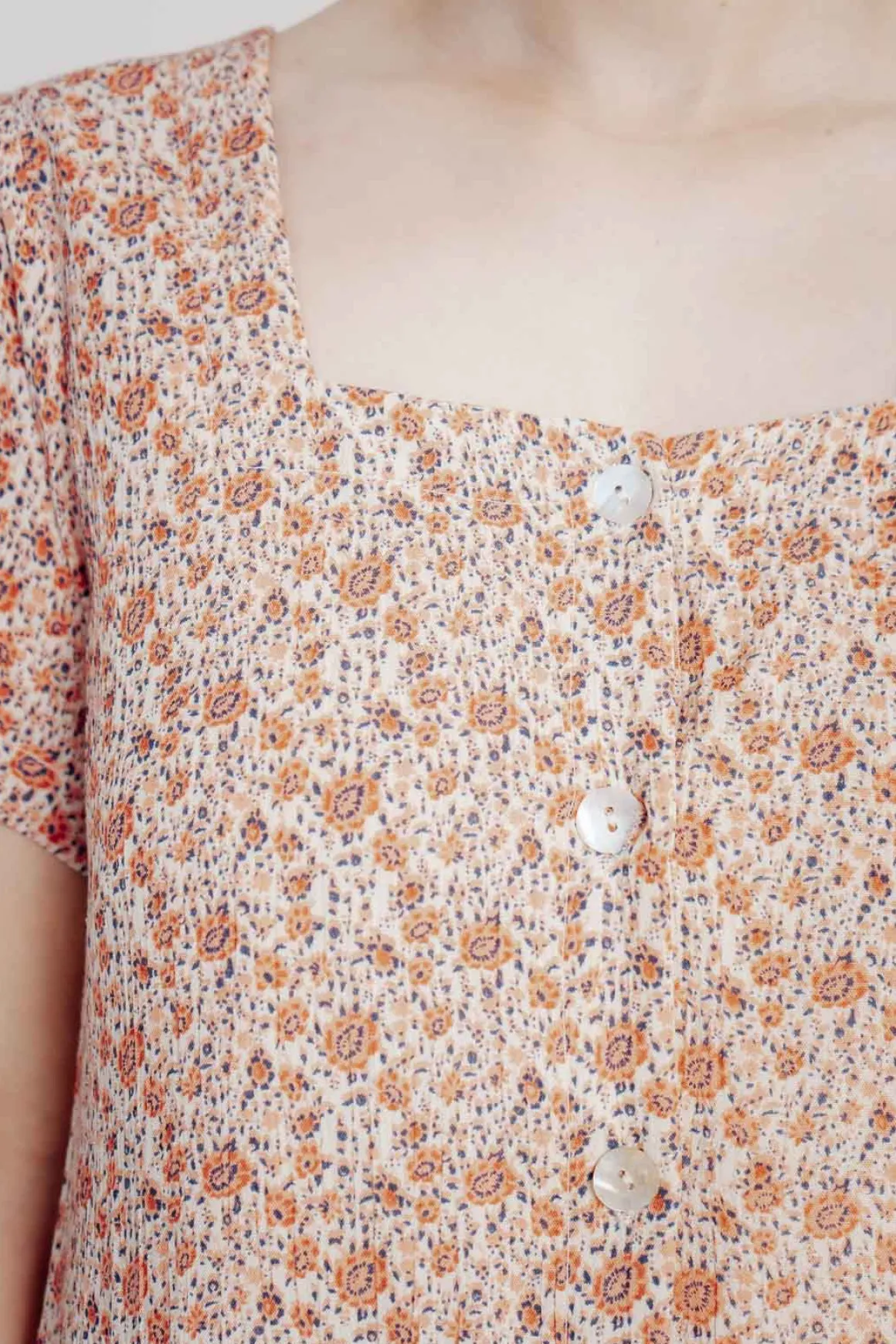 Mini-Kleid mit Blumenprint