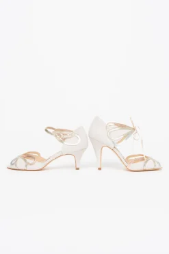 Offener Brautschuh mit Gold, Roségold, Silber - Exklusiv nur bei noni - Cecelia Blush