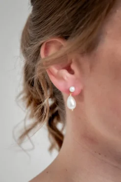 Ohrstecker mit ovalen Perlen – Penelope