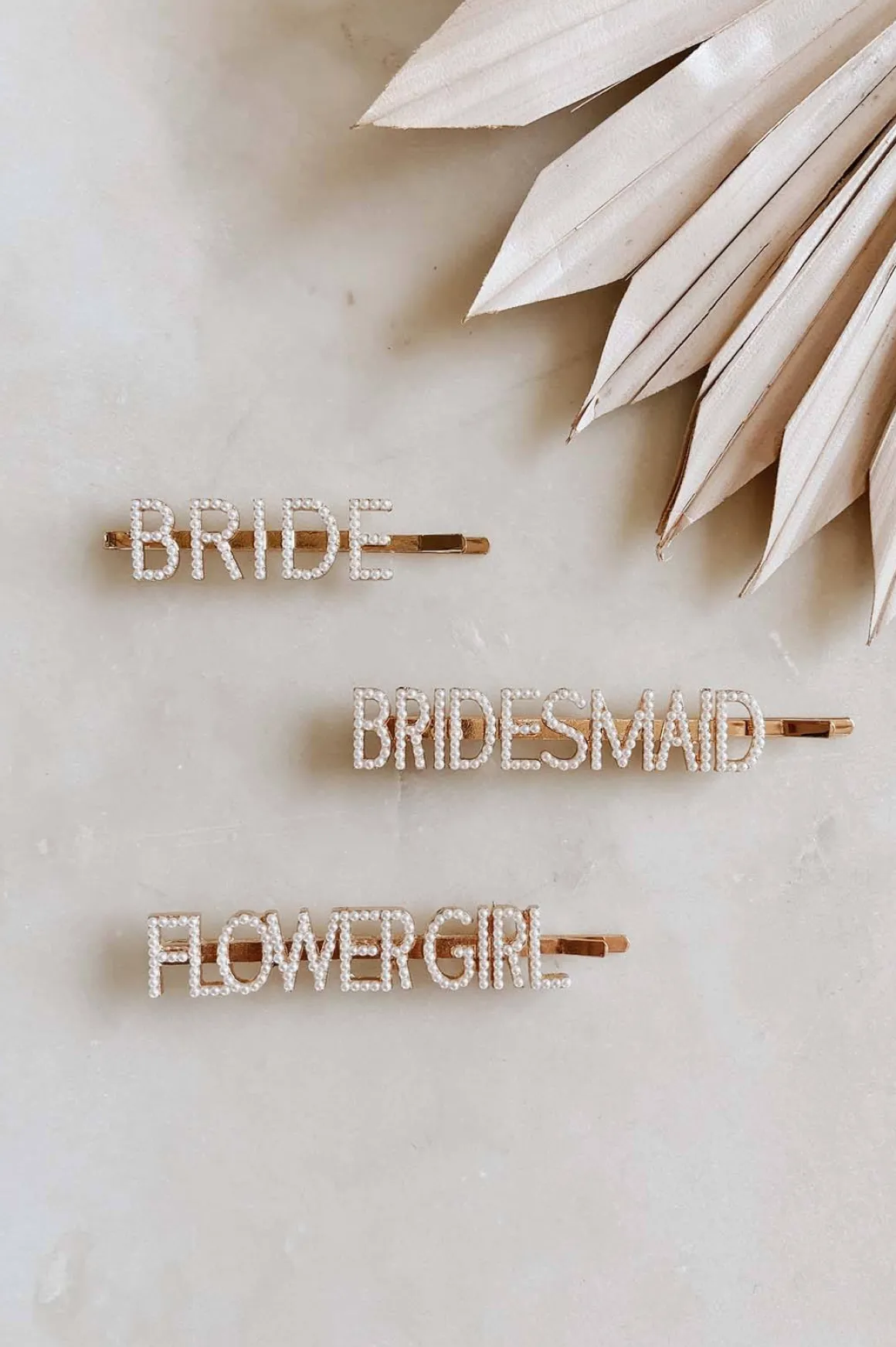 Perlen-Haarklammer "Bride"