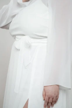 Plus Size Chiffon-Braut Top – Beeke noni Curvy