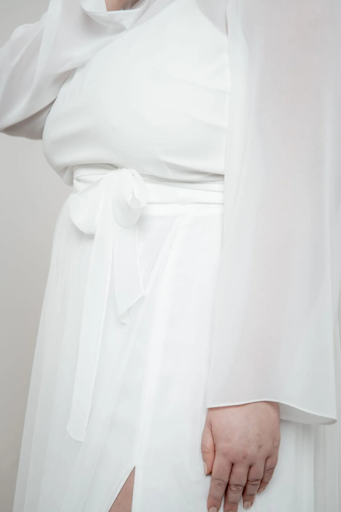 Plus Size Chiffon-Braut Top – Beeke noni Curvy