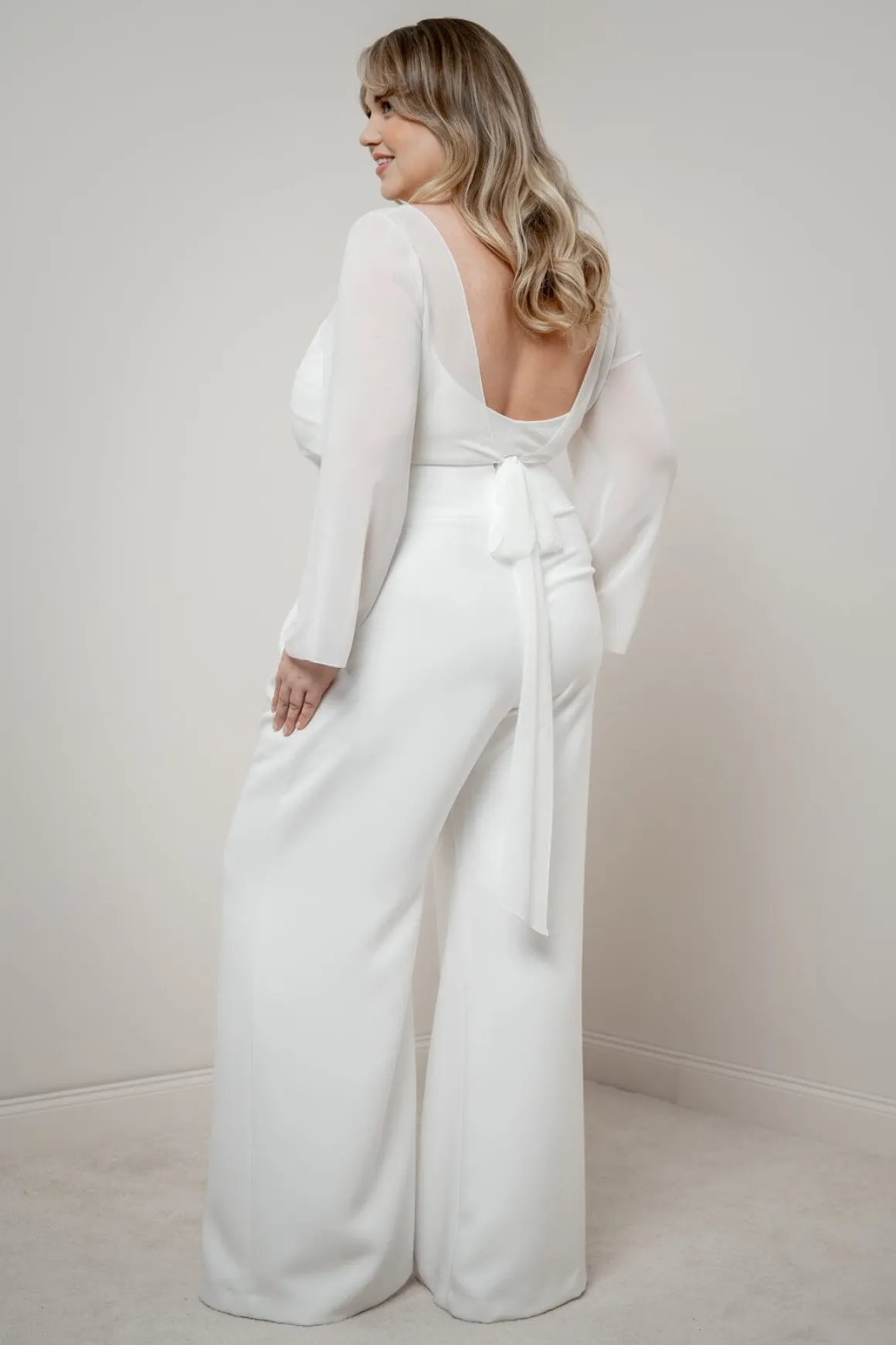 Plus Size Chiffon-Braut Top – Beeke noni Curvy