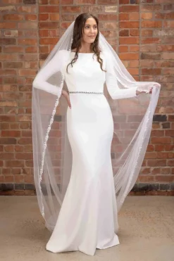 Schleier mit Blattstickerei | The Perfect Bridal Company