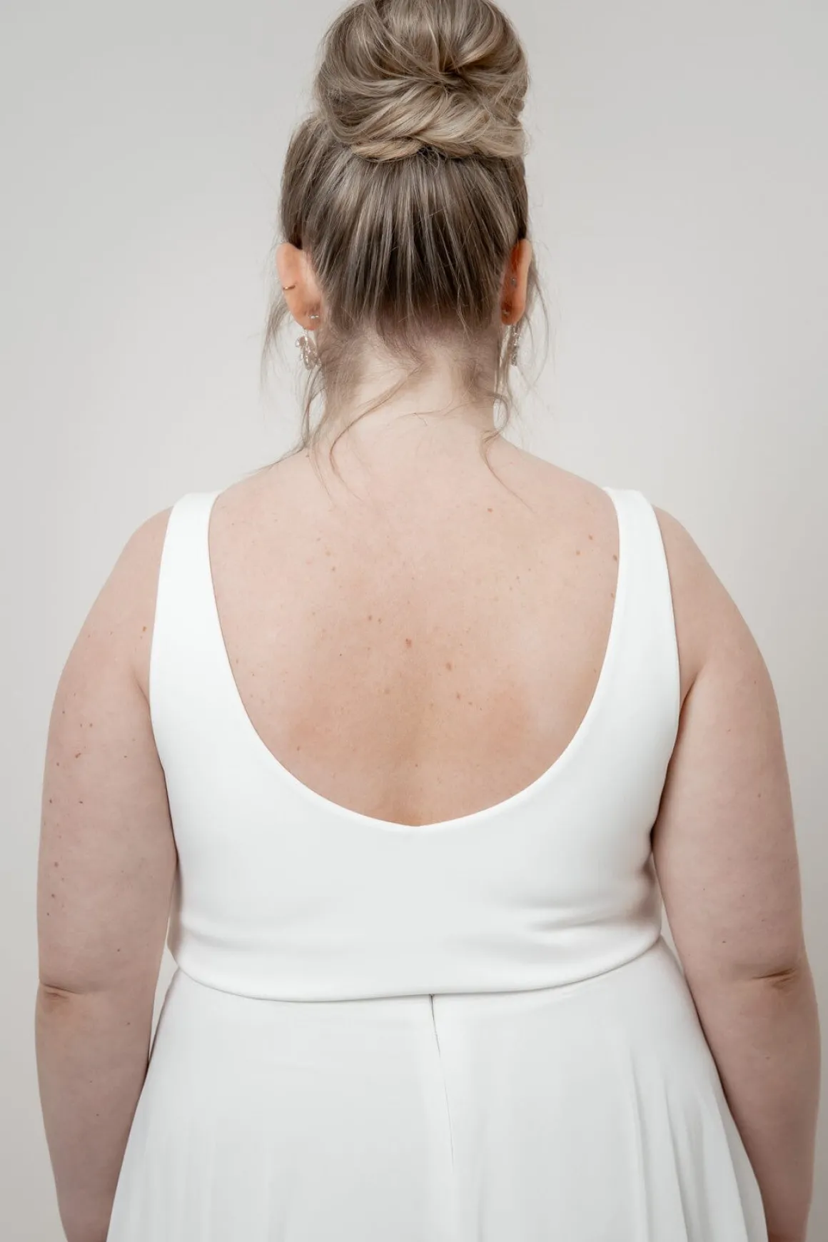 Schlichtes Braut Top – Majvi Ivory noni Curvy