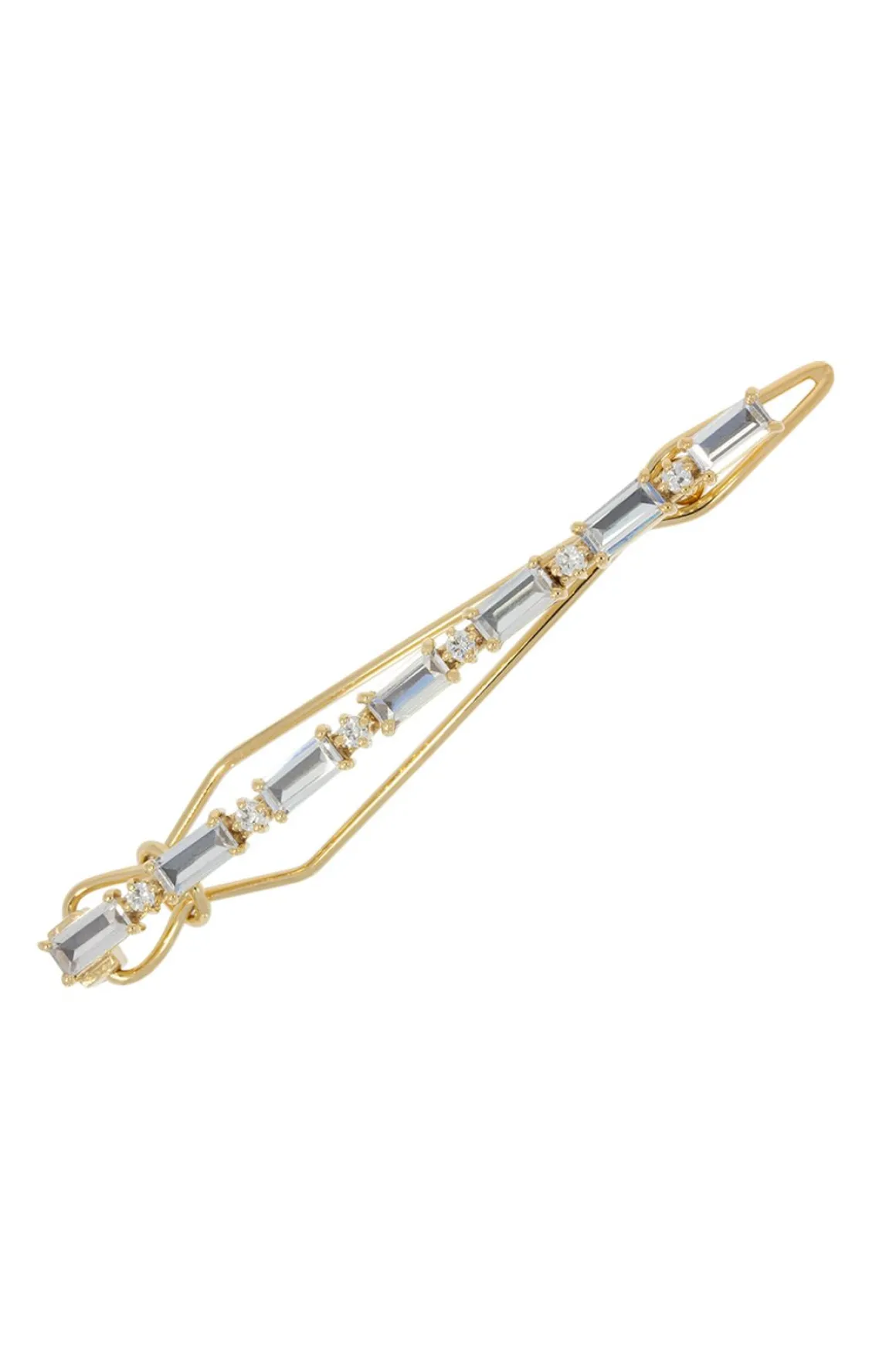 Schmaler Haarclip mit funkelnden Kristallen – New Horizon