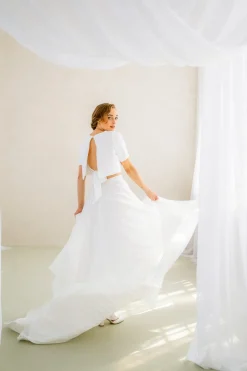 Showroom Only: Crêpe Braut Top – Amariel noni Selected