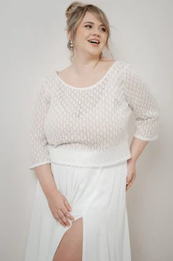 Strick-Braut Top – Haldis noni Curvy
