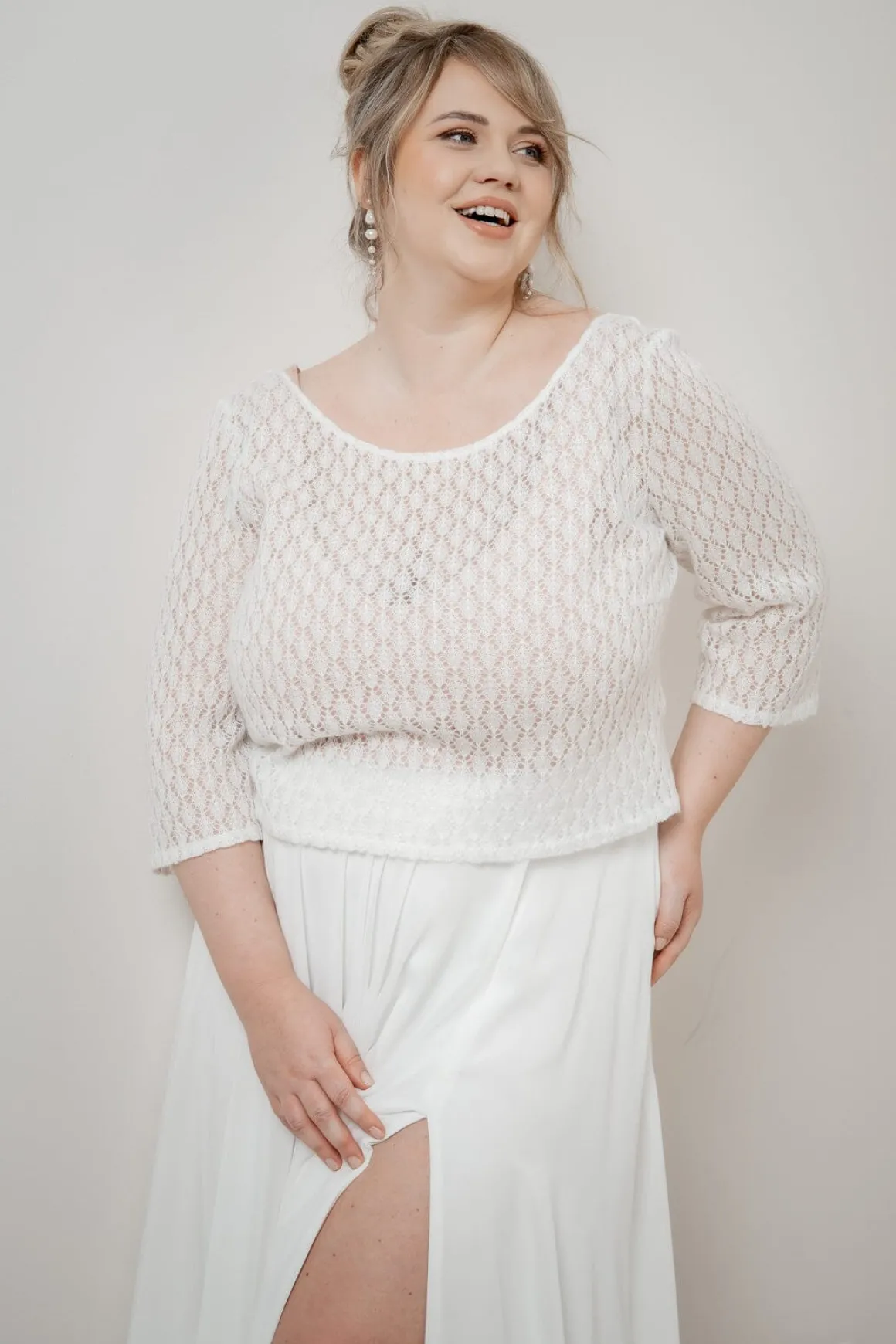 Strick-Braut Top – Haldis noni Curvy