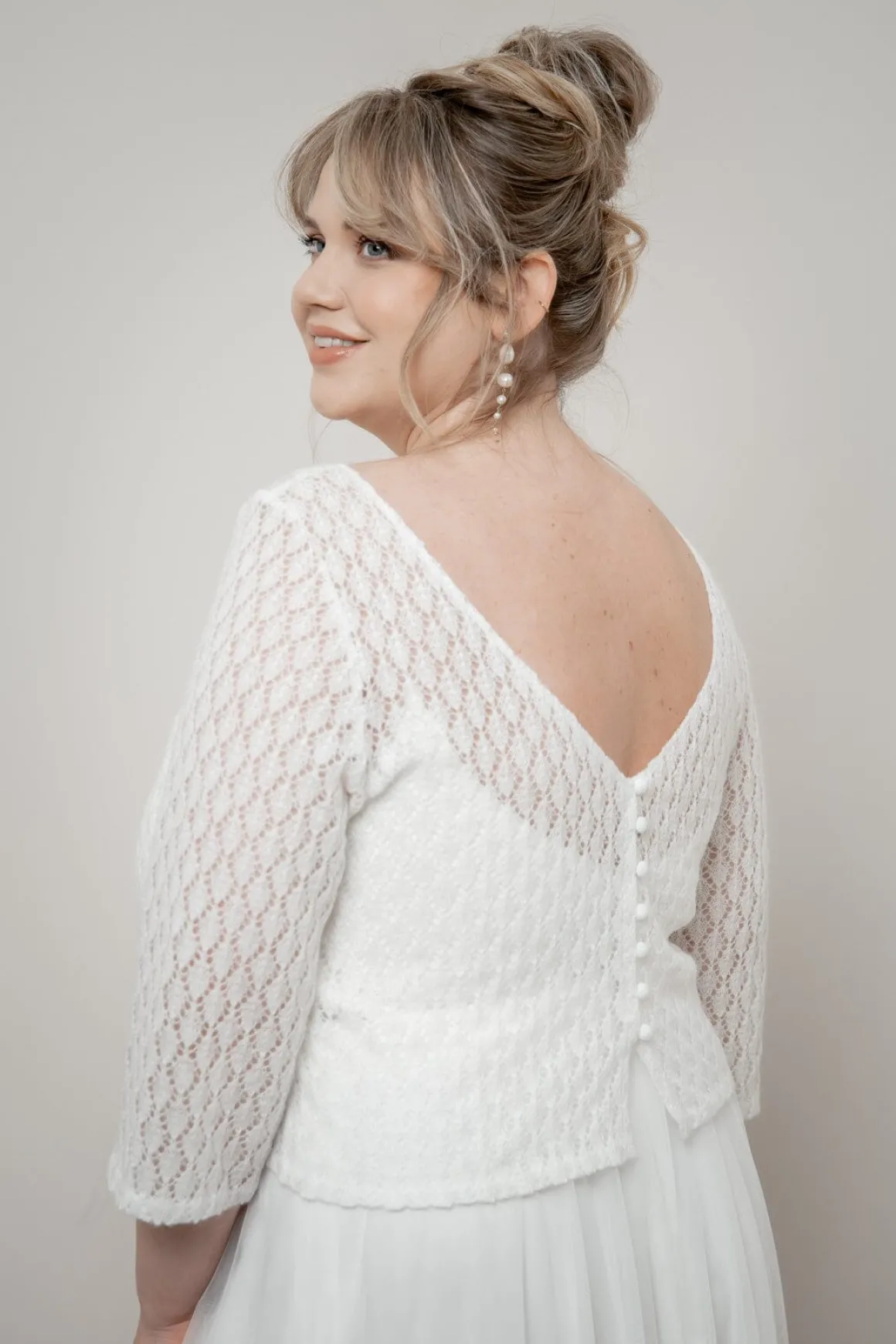 Strick-Braut Top – Haldis noni Curvy