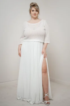 Strick-Braut Top – Haldis noni Curvy